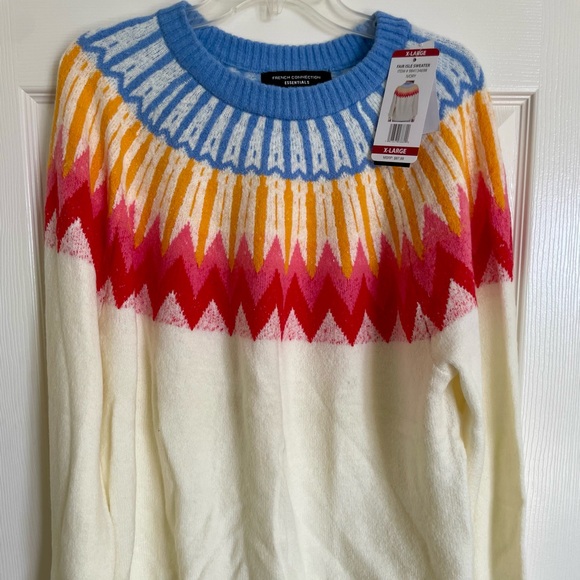 French Connection Sweaters - NWT French Connection Fair Isle Sweater Size XL